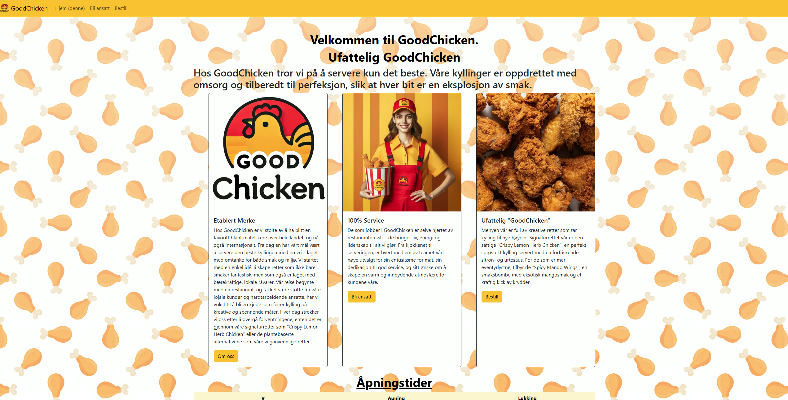 GoodChicken prosjektbilde